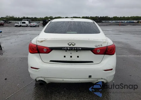 2014 Infiniti Q50 Base z USA, uszkodzony, nr VIN JN1BV7AP7EM689505